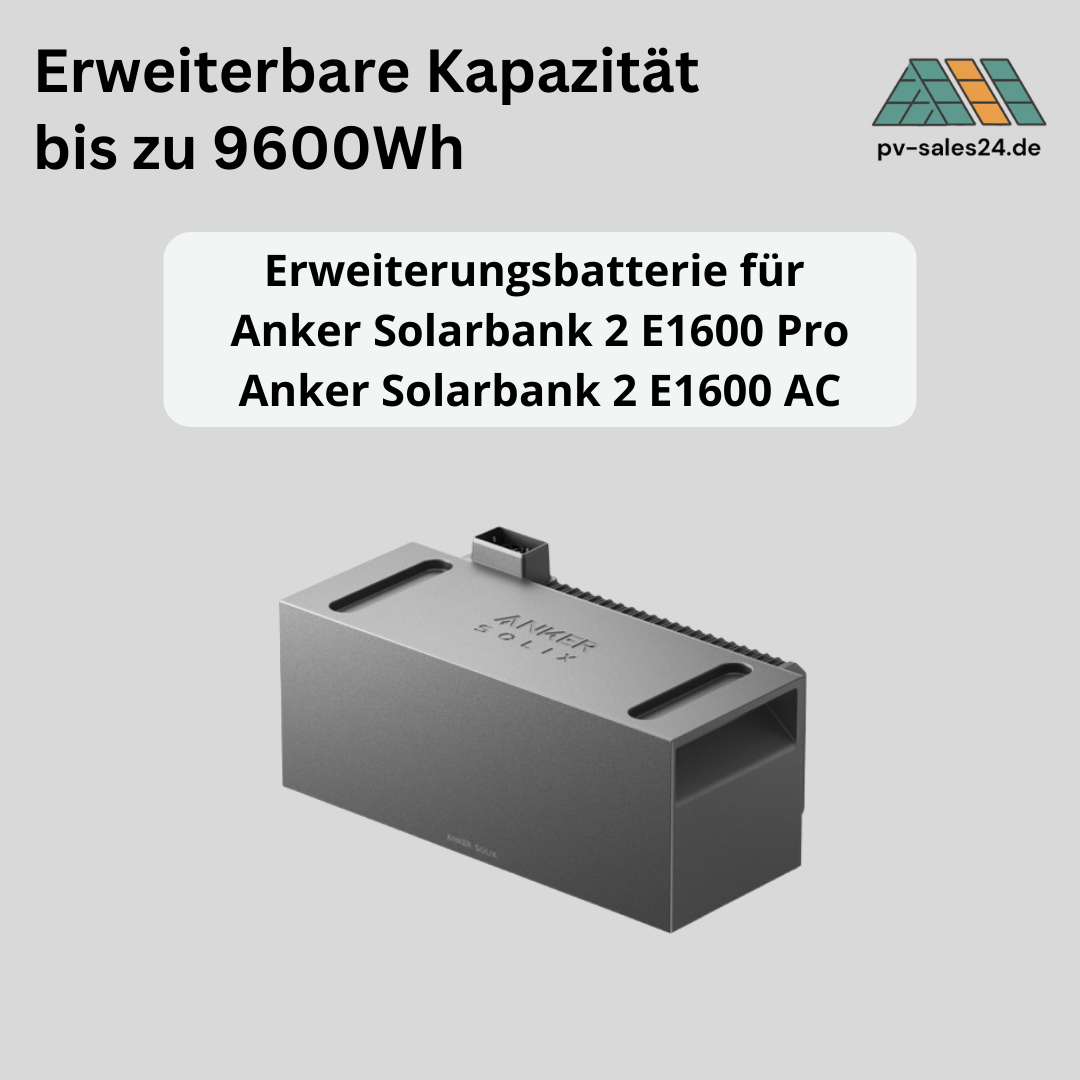 Anker SOLIX BP1600 Erweiterungsakku / Zusatzakku für Solarbank 2 Serie