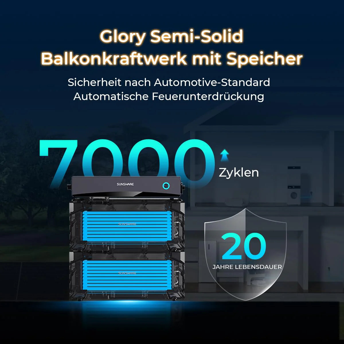 Sunshare Glory Erweiterungsbatterie/Zusatzakku Semi-Solid 2,0 kWh
