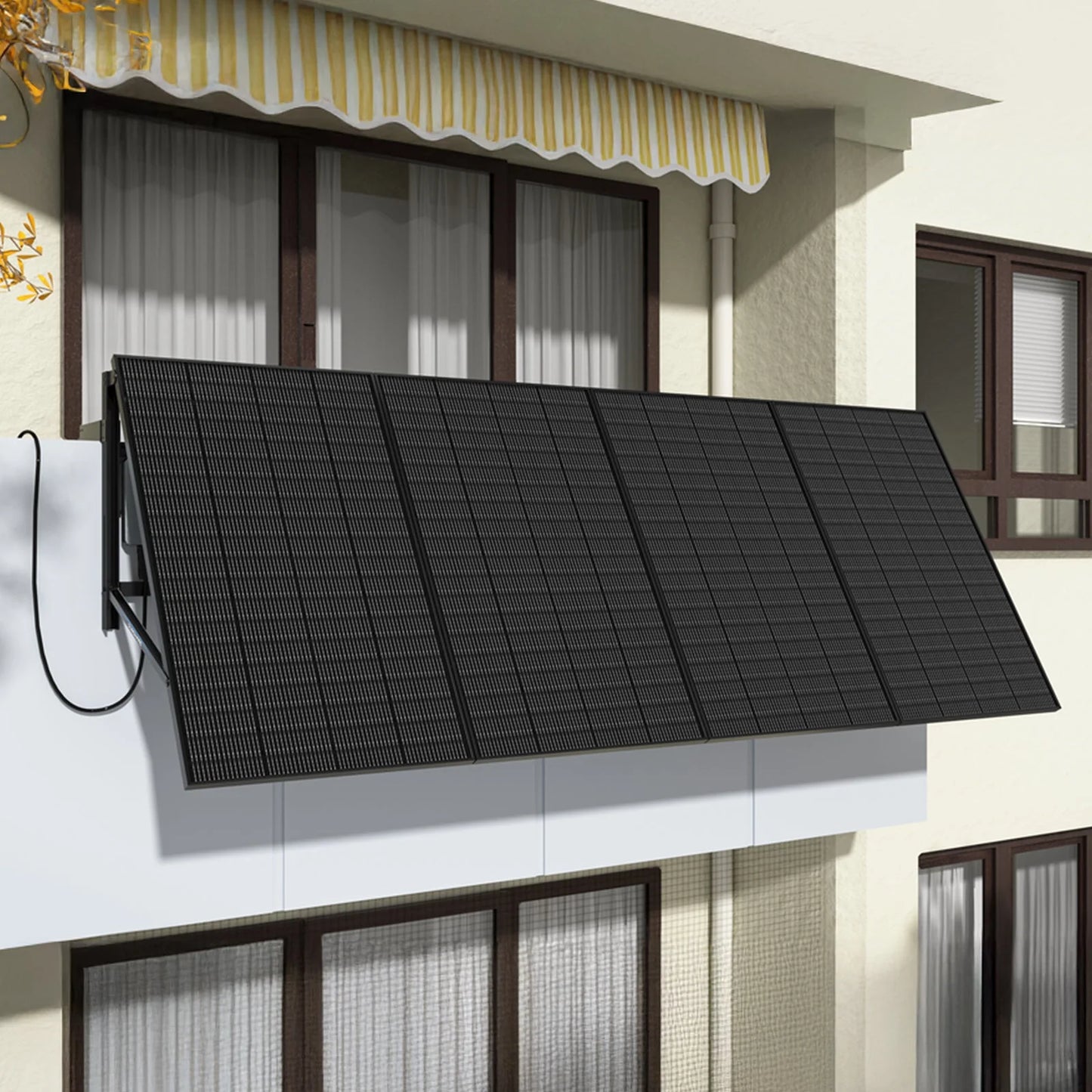 Sunshare Ray 800W Balkonkraftwerk – passende Halterung für verschiedene Balkonbrüstungen