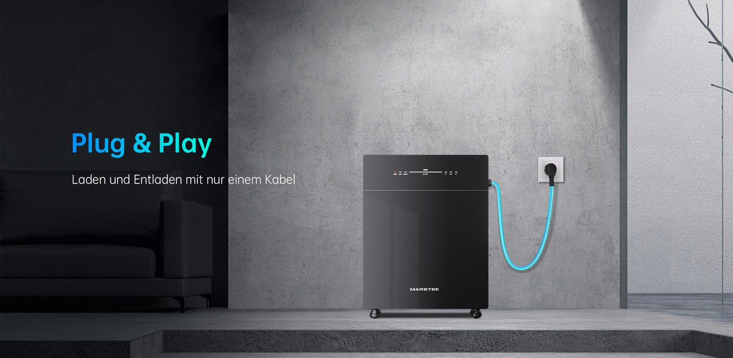 Marstek VENUS E 5.12kWh AC gekoppeltes Energiespeichersystem | Günstige Lösung für mehr Speicherkapazität Ihrer Solaranlage