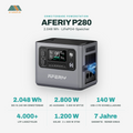 AFERIY P280 Tragbare Powerstation | 2800W 2048Wh-10240Wh