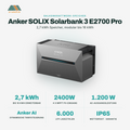 Sonderangebot | Anker SOLIX Solarbank 3 E2700 Pro Solarspeicher Balkonkraftwerk All In One Speicher Erweiterbar