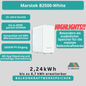 Balkonkraftwerkspeicher Marstek B2500-White mit 2,24kWh Kapazität und 1600W PV-Eingang auch als Zusatzakku
