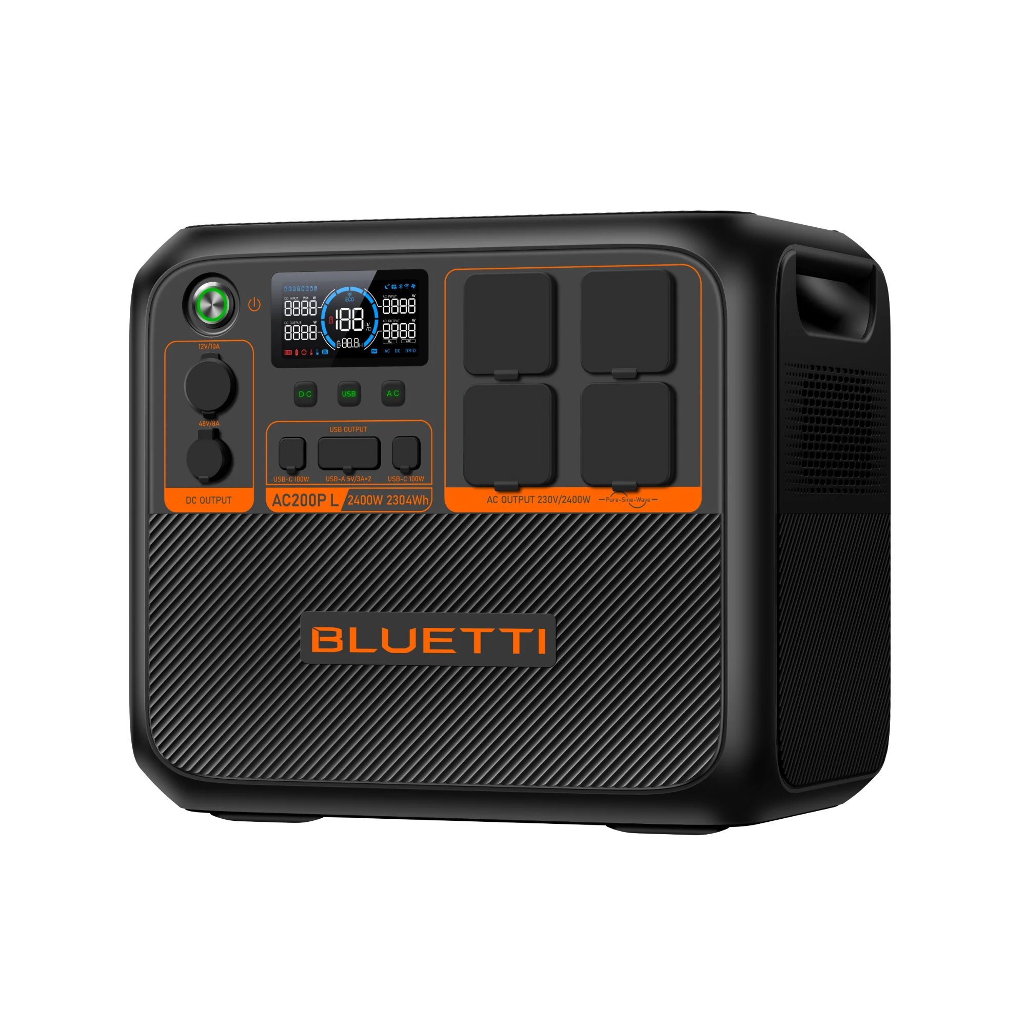 BLUETTI AC200PL Erweiterbare Powerstation | 2400 W 2304 Wh