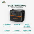 BLUETTI AC200PL Erweiterbare Powerstation | 2400 W 2304 Wh