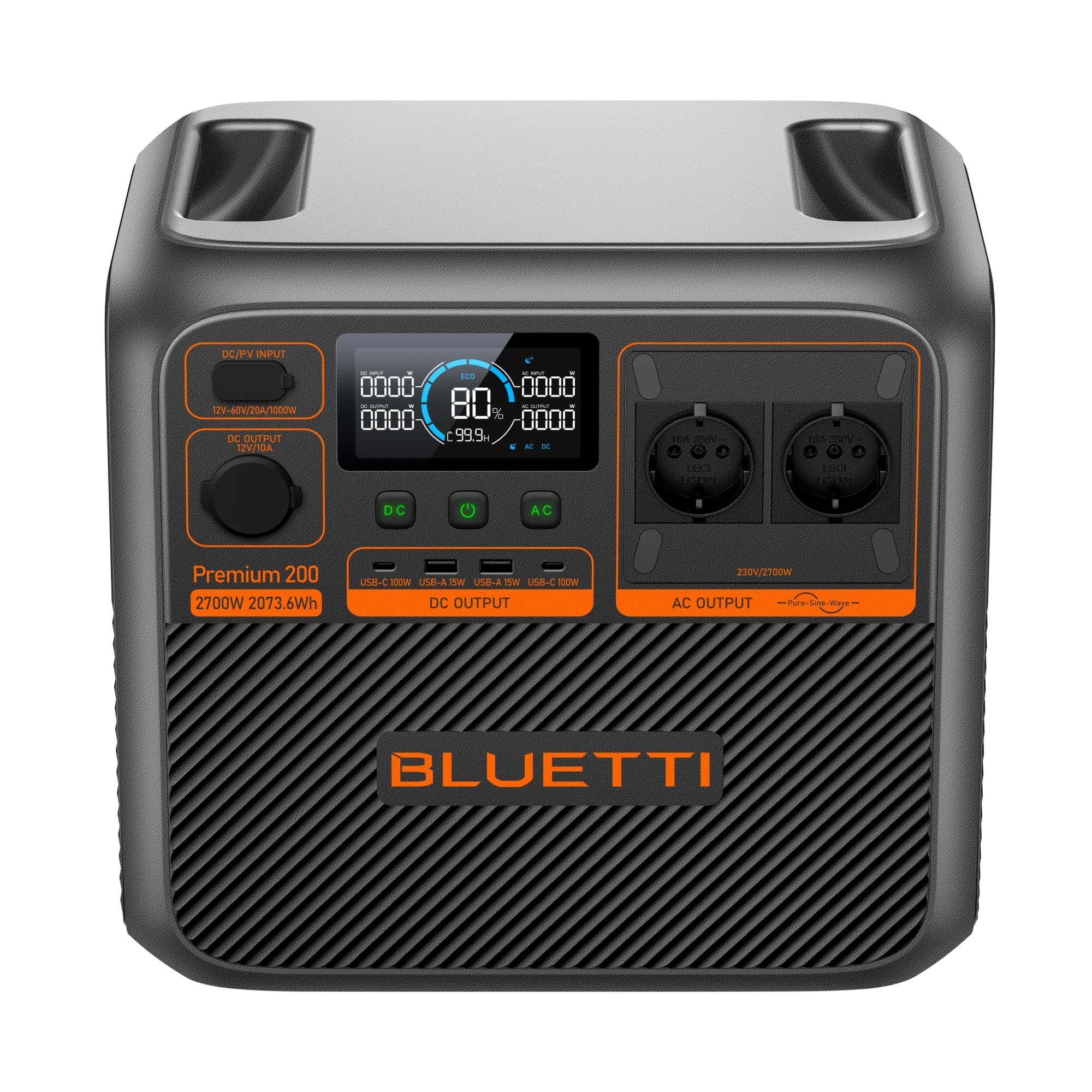BLUETTI Premium 200 V2 Tragbare Powerstation | 2.700W 2.073,6Wh