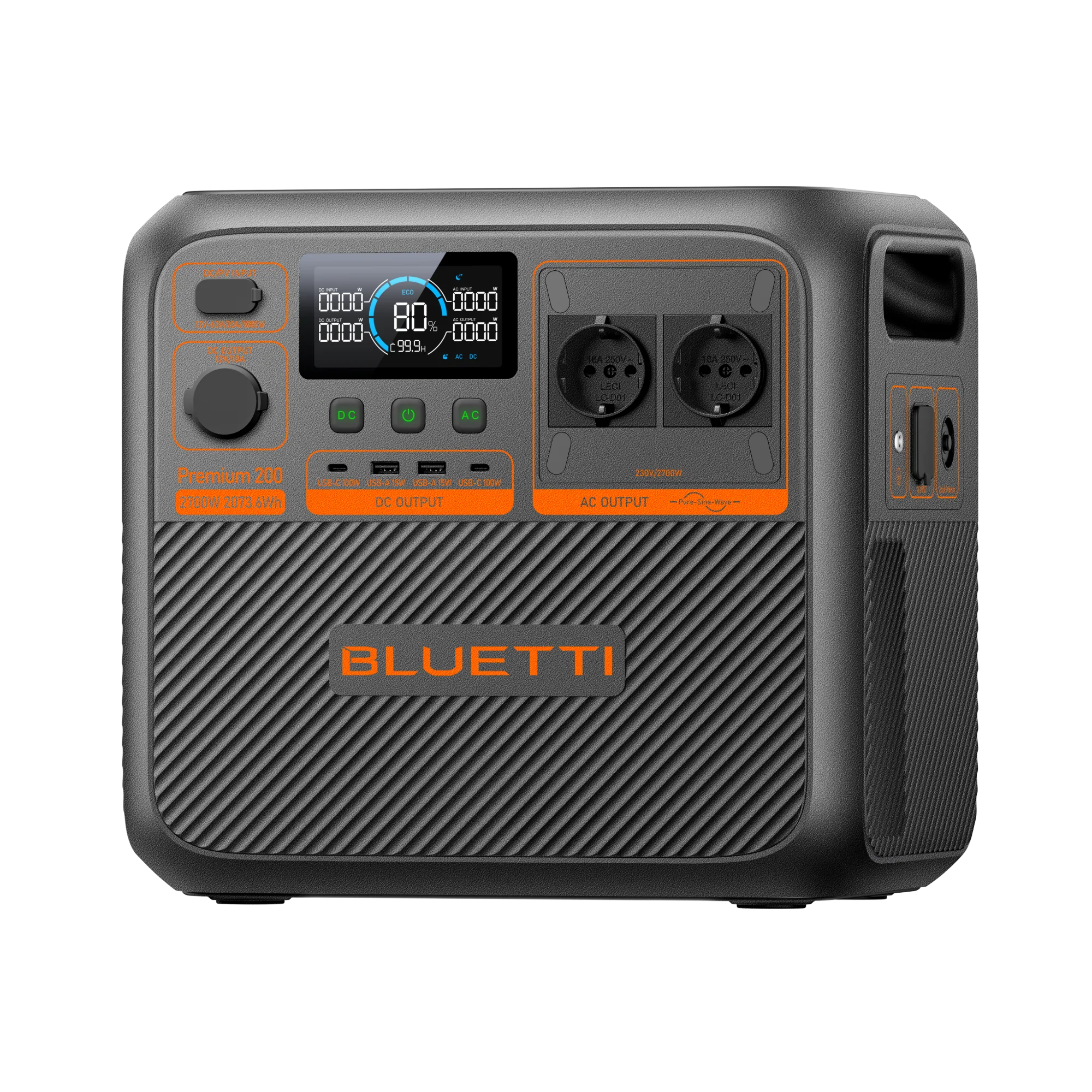 BLUETTI Premium 200 V2 Tragbare Powerstation | 2.700W 2.073,6Wh