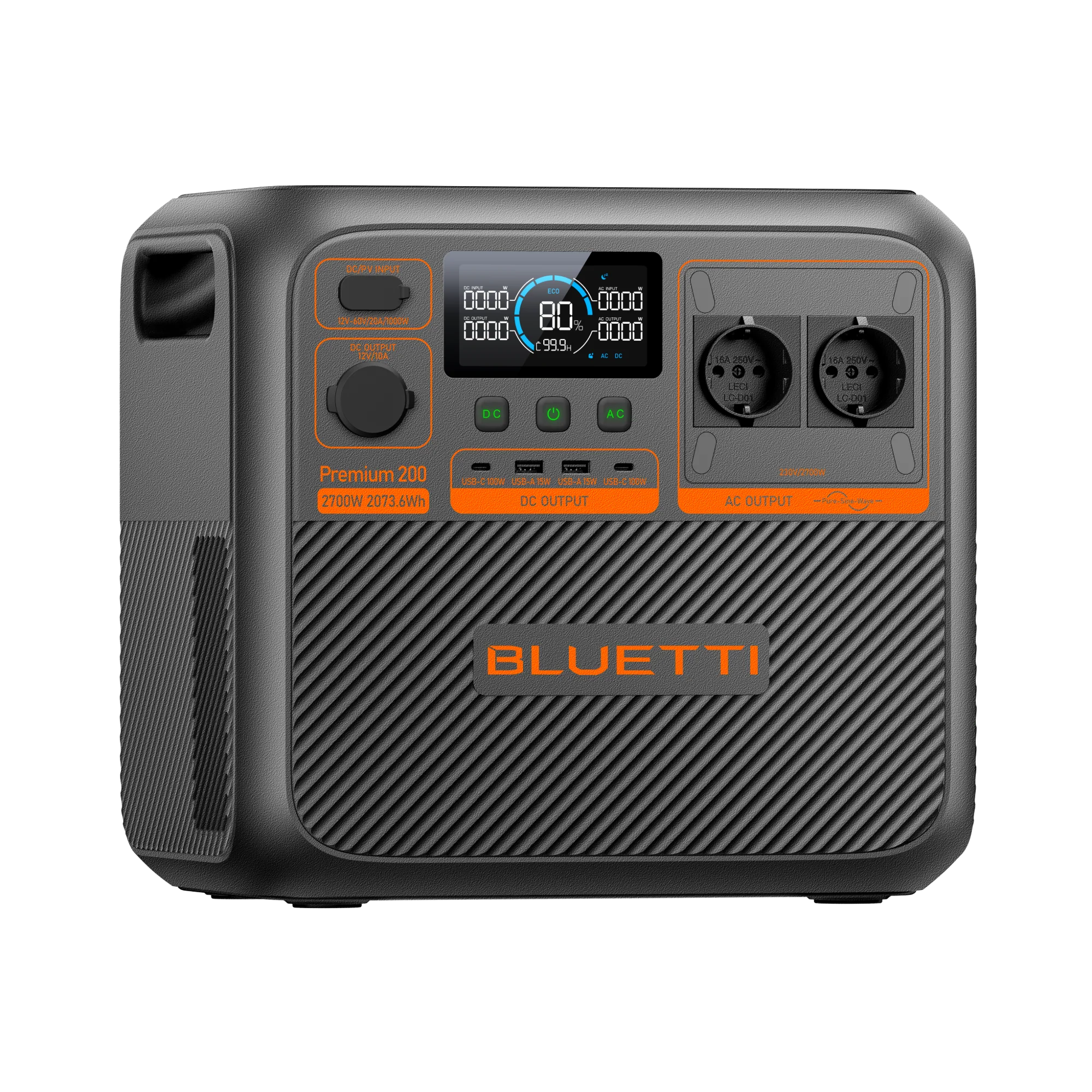 BLUETTI Premium 200 V2 Tragbare Powerstation | 2.700W 2.073,6Wh