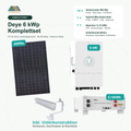 Deye 6 kWp Solar Komplettset – 14× 450 Wp Full Black, 6 kW Hybrid-Wechselrichter & 5,12 kWh Speicher