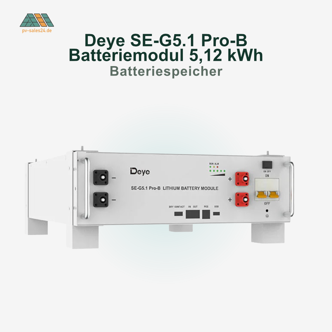 Deye SE-G5.1 Pro-B Batteriemodul (5,12 kWh LiFePO4, Rack-Einbau)