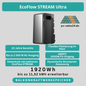 EcoFlow Stream Ultra – Balkonkraftwerk mit 1,92 kWh Speicher, bis zu 2300 W Ausgangsleistung und flexibler Platzierung