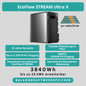 EcoFlow Stream Ultra X – Kraftvolles Balkonkraftwerk mit 3,84 kWh Speicher, bis zu 2300 W Ausgangsleistung und flexibler Platzierung