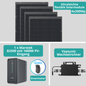 Marstek Balkonkraftwerk Flexible Module 800 Watt mit Speicher 2,24 kWh, CT002 Smart Meter und Vaysunic VM800 Wechselrichter