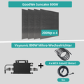 800W GoodWe Suncake Balkonkraftwerk Flexible Module 800 Watt mit Mikrowechselrichter