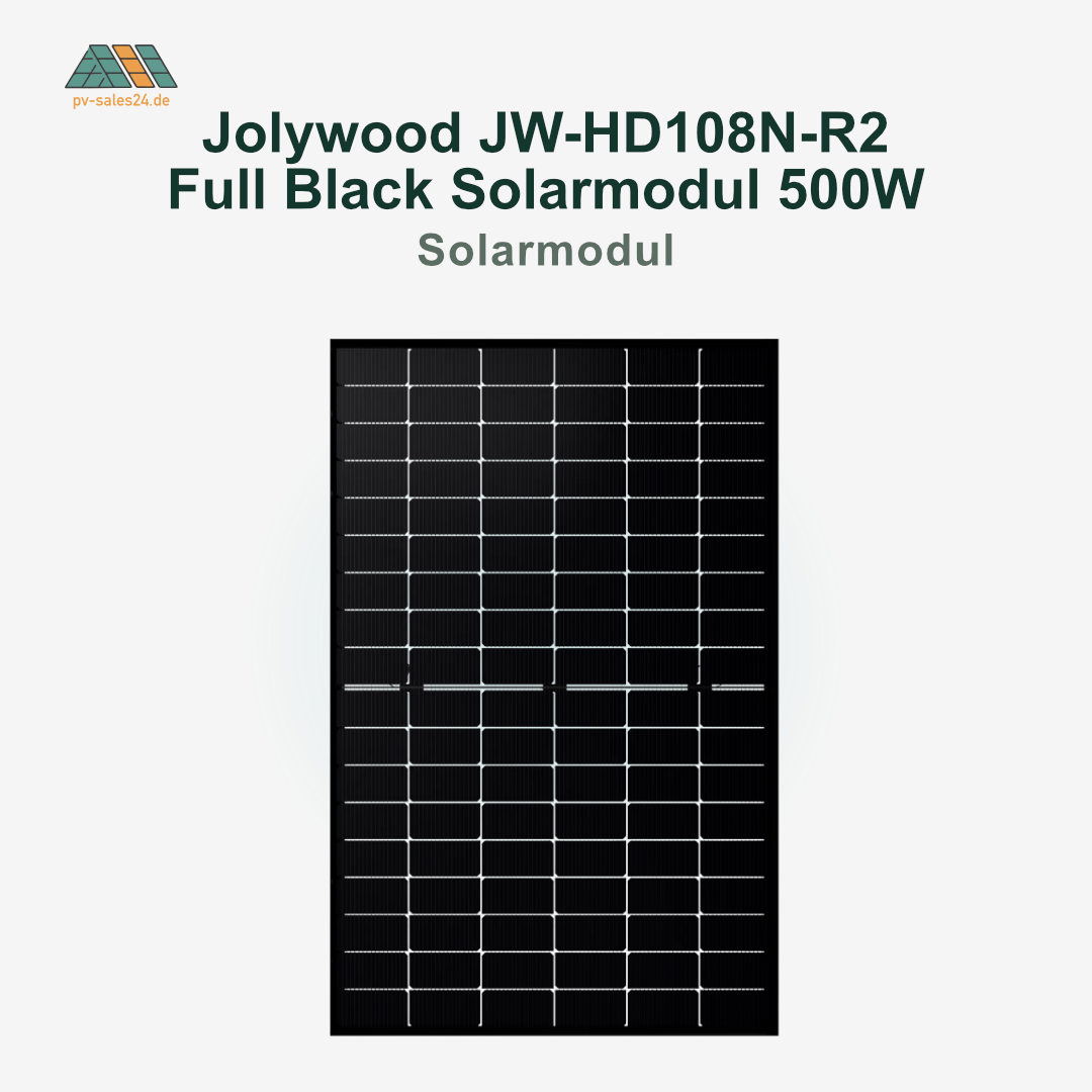 Jolywood JW-HD108N-R2 500wp Full Black Solarmodul 500W