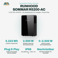 Runhood R5200-AC Balkonkraftwerk-Speicher – 5222 Wh LiFePO₄, 2500 W bidirektional, AC-gekoppelt, IP66