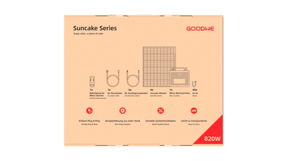 820W GoodWe Suncake Balkonkraftwerk Flexible Module 820 Watt mit Mikrowechselrichter