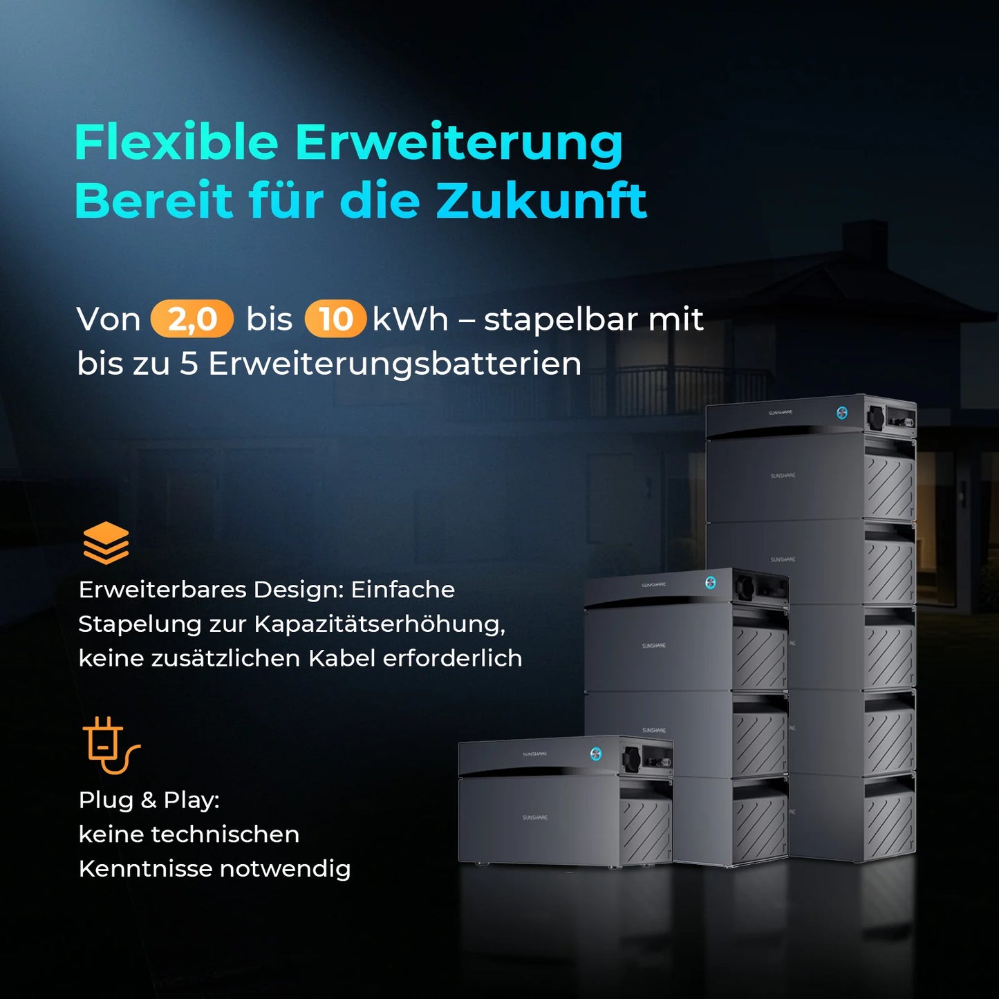 Sunshare Glory All-in-One Semi-Solid Stromspeicher 2,0 kWh