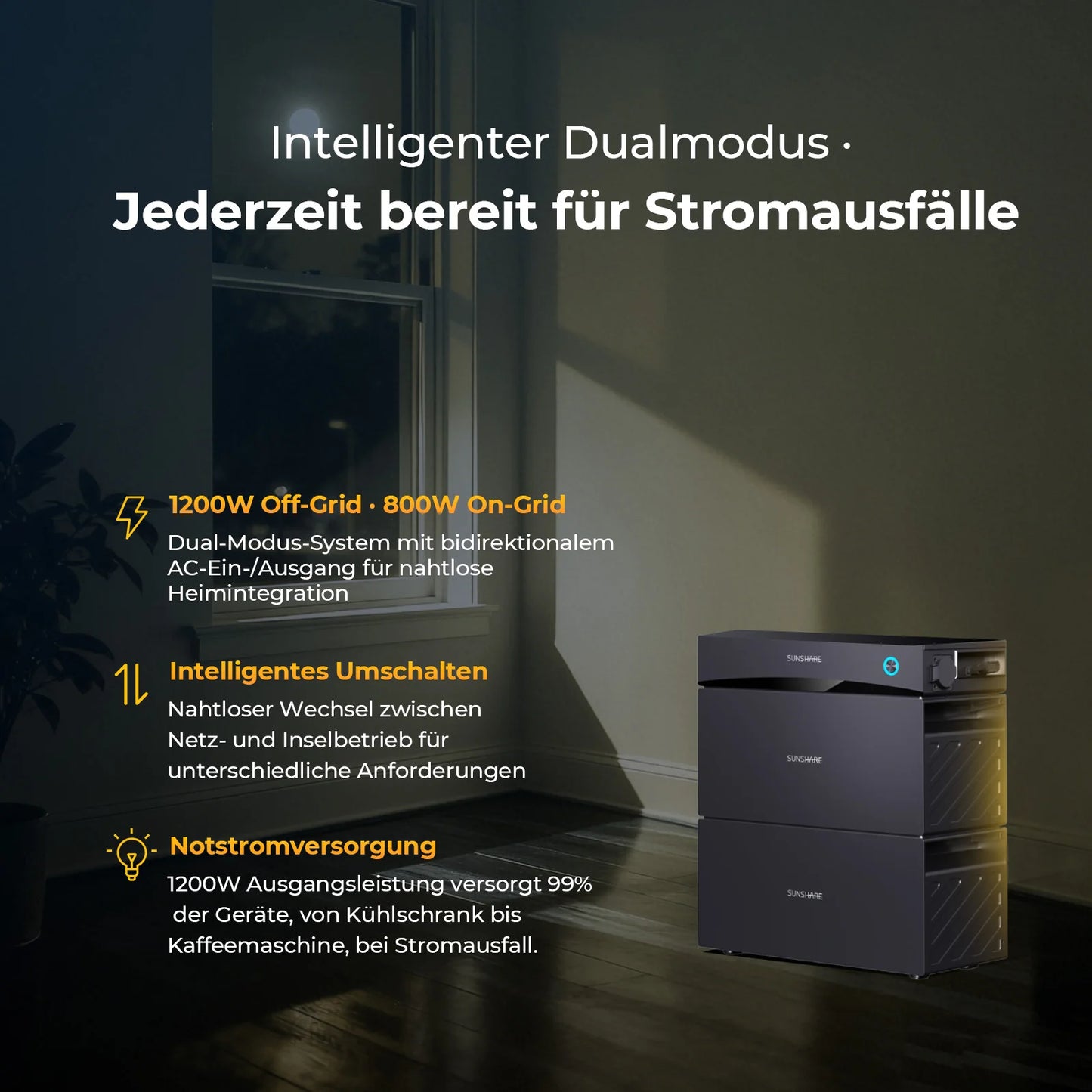 Sunshare Glory All-in-One Semi-Solid Stromspeicher 2,0 kWh