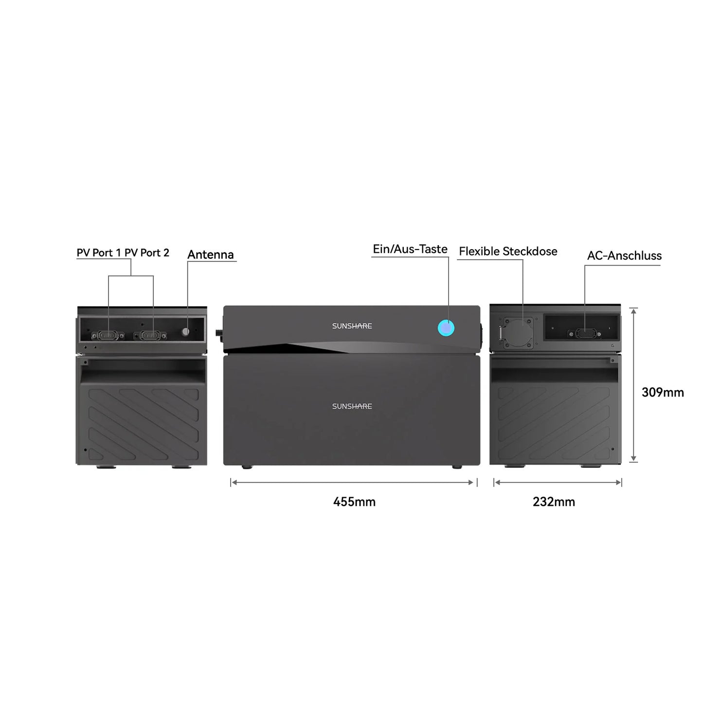Sunshare Glory All-in-One Semi-Solid Stromspeicher 2,0 kWh