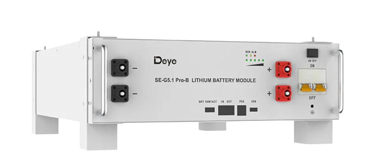 Deye SE-G5.1 Pro-B Batteriemodul (5,12 kWh LiFePO4, Rack-Einbau)