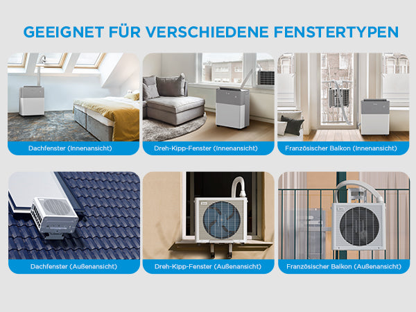 Midea PortaSplit Cool – Mobile Split-Klimaanlage | 2,3 kW | 8.000 BTU