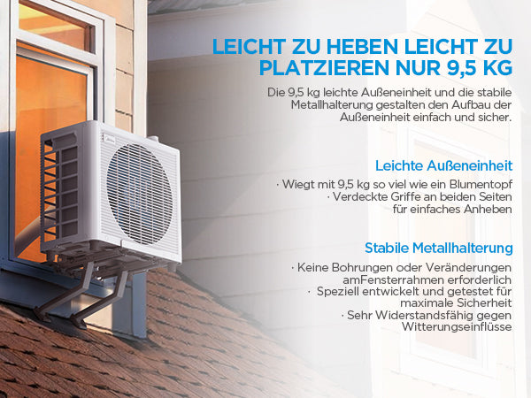 Midea PortaSplit Cool – Mobile Split-Klimaanlage | 2,3 kW | 8.000 BTU