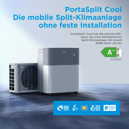 Midea PortaSplit Cool – Mobile Split-Klimaanlage | 2,3 kW | 8.000 BTU