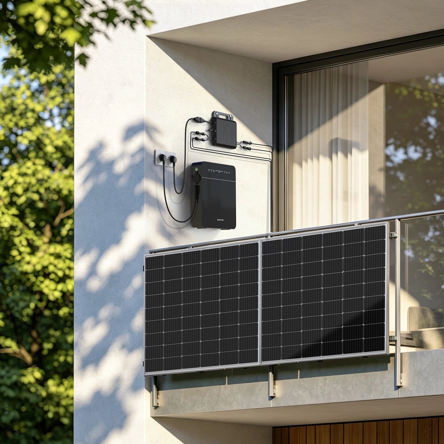 MARSTEK Venus E Mini Plug-in Batterie (AC-gekoppelter Balkon-Speicher | 2 kWh)